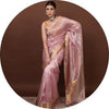 Maroon Banarasi Silk Saree With Blouse